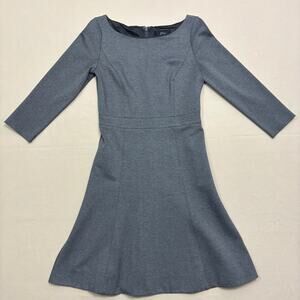 J. Crew Heather Gray Fit-and-Flare Dress